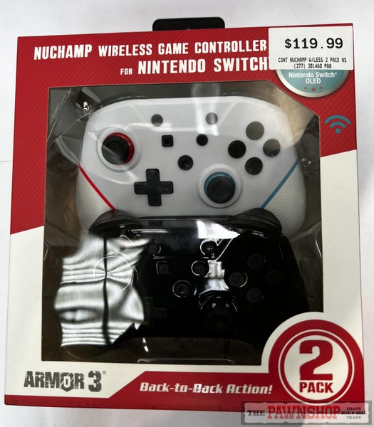 Armor3 Nuchamp Wireless Game Controller 2-Pack for Nintendo Switch ~ Brand New Carousel 2