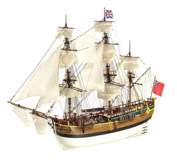 Artesania 1:65 22520 HMS Endeavour Wooden Model Ship Kit (New Version) Carousel 1