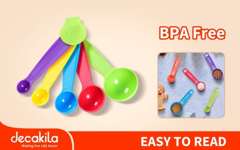 Plastic Measuring Spoons 5pcs Carousel 1