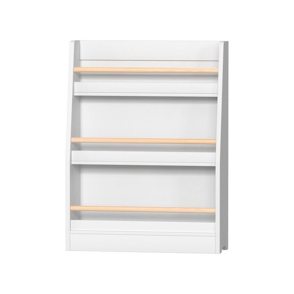 Keezi Kids Bookshelf 3 Tiers Storage Children Bookcase Organiser Display Shelf Carousel 1