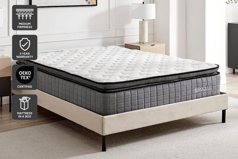 Ergolux Luxe Bamboo Pocket Spring Mattress (Super King), EL34CMBETKA Carousel 1