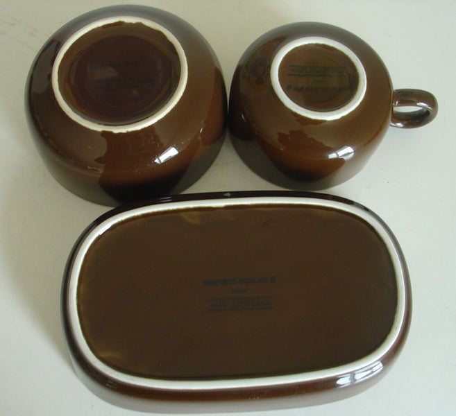 Air New Zealand Vintage 1970s Crockery CupBowDish Carousel 2