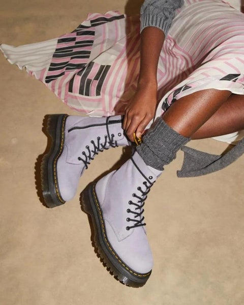 Dr. Martens Jadon III 8 Eye Boot - Lavender Frost Buttersoft Carousel 2