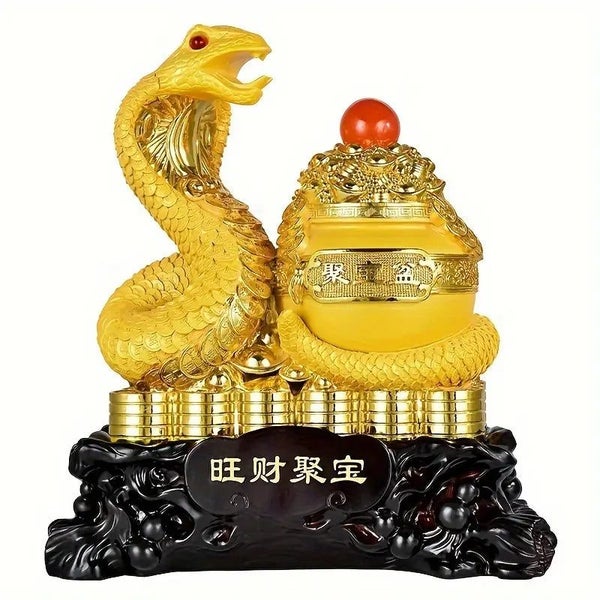 Lucky Golden Snake Ornament Twelve Zodiac Signs Cute New Year Mascot Carousel 1