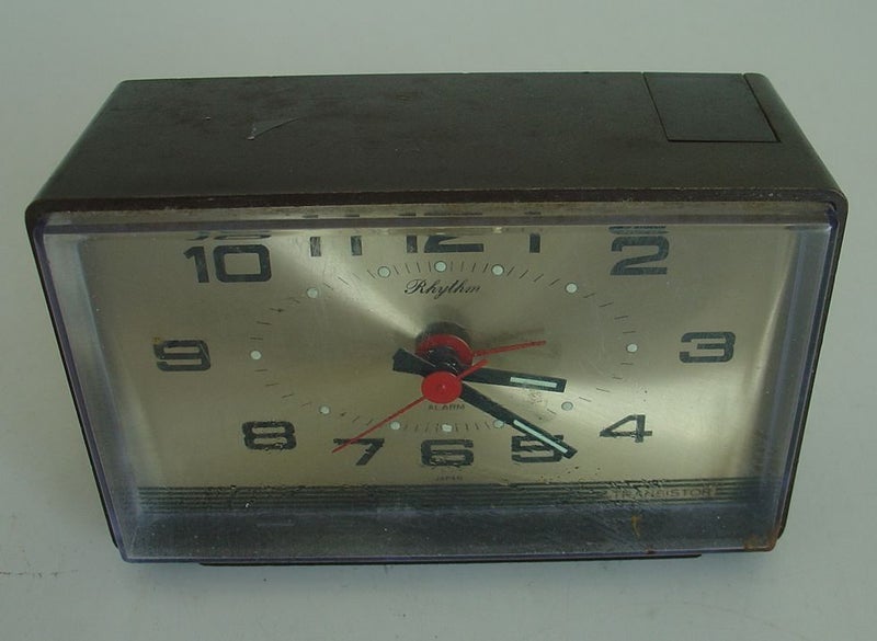 Mid Century Made In Japan Battery Alarm Clock Carousel 1