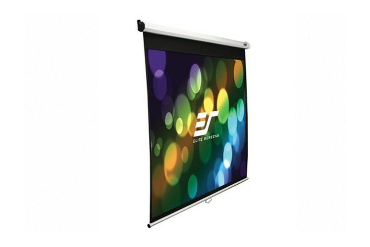 Elite Screens M150XWH2 150" 16:9 Manual Pull Down Screen Carousel 1