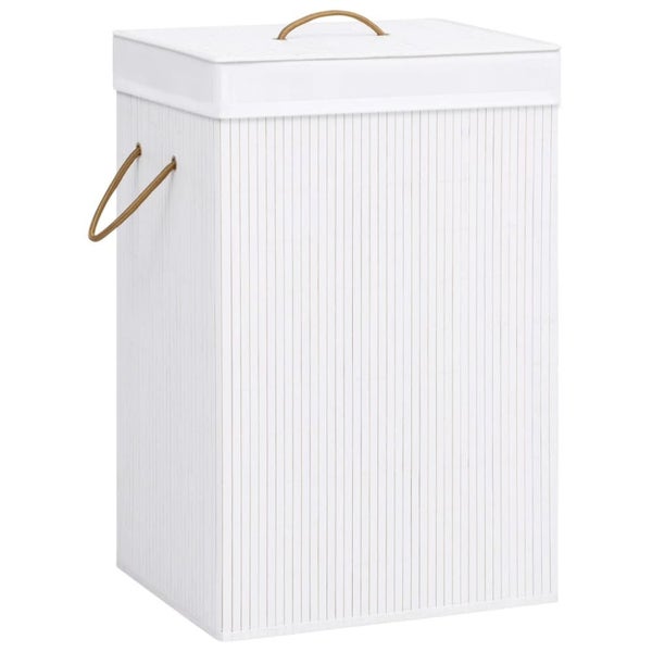 Bamboo Laundry Basket White Txbipo Carousel 1