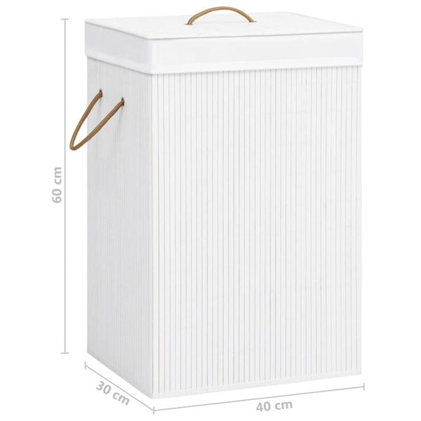 Bamboo Laundry Basket White Txbipo Carousel 2