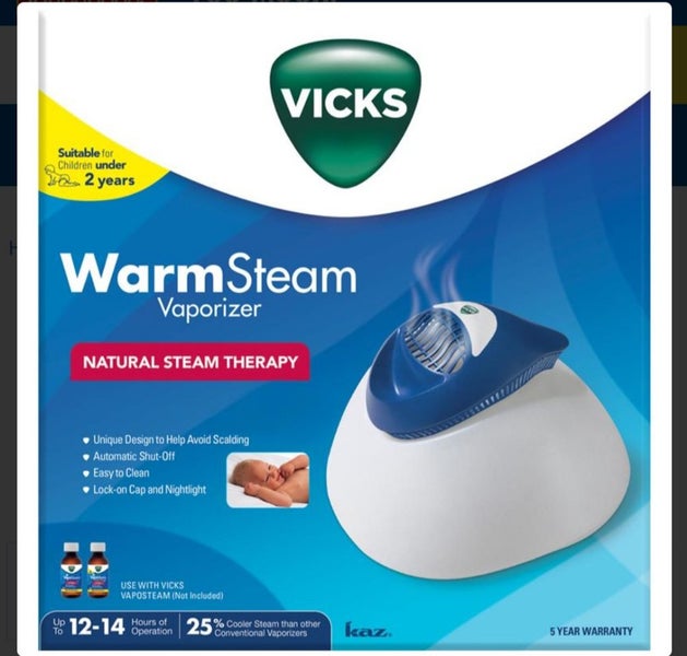 BRAND NEW - Warm Steam Vicks Vaporizer - Natural Steam Therapy - RRP $113.99 Carousel 1