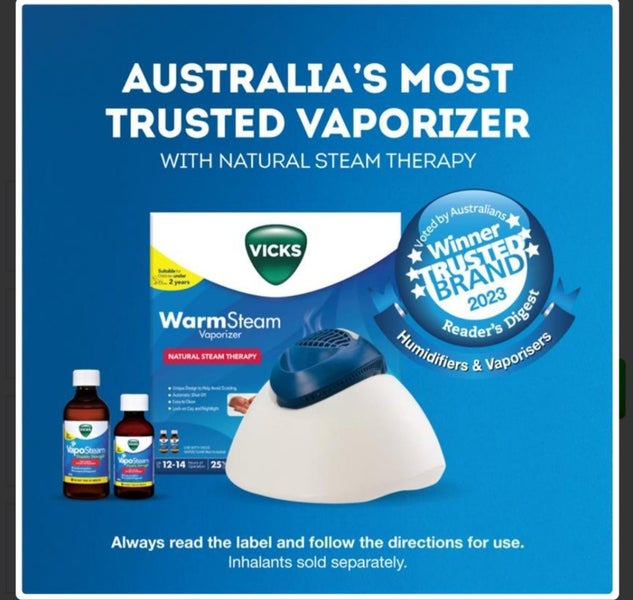 BRAND NEW - Warm Steam Vicks Vaporizer - Natural Steam Therapy - RRP $113.99 Carousel 3