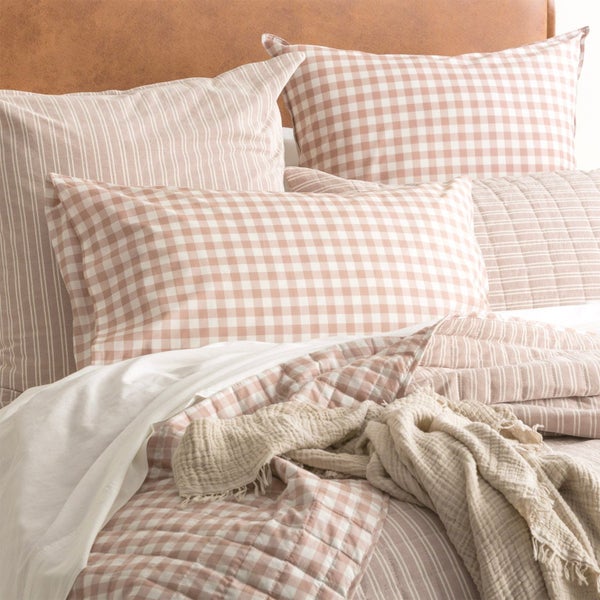 Vintage washed Alison Quilted Coverlet Set Clay Carousel 2