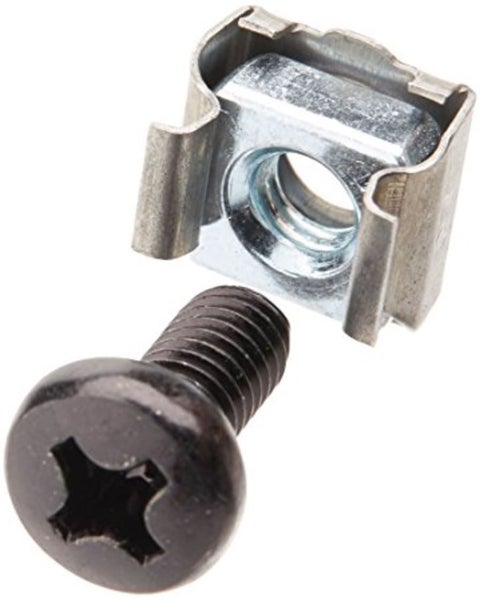 Astrotek M6 Cage Nuts & Screws (Pack of 10) Black Color Oxide Finish Phillips Dr Carousel 1