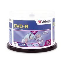 Verbatim DVD-R 4.7GB 50pk Spindle 16x Carousel 1