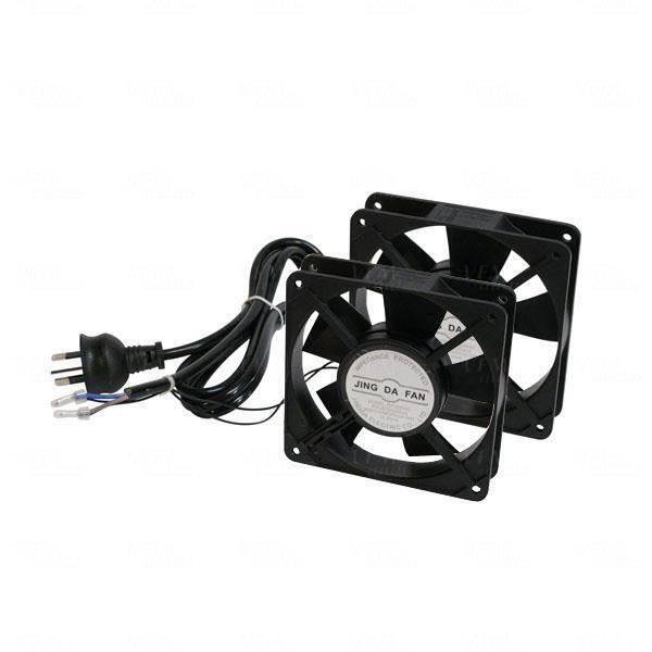 LDR 2 Way Fan Kit - 2x Fans - Black - For Installation in LDR Hinged & Single Se Carousel 1