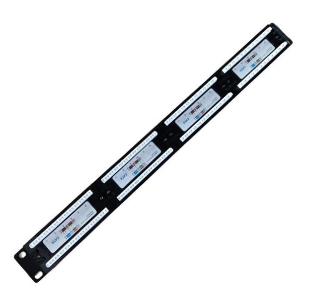 LDR 24 Port Cat6 Patch Panel Rack Mount - 1U Carousel 2