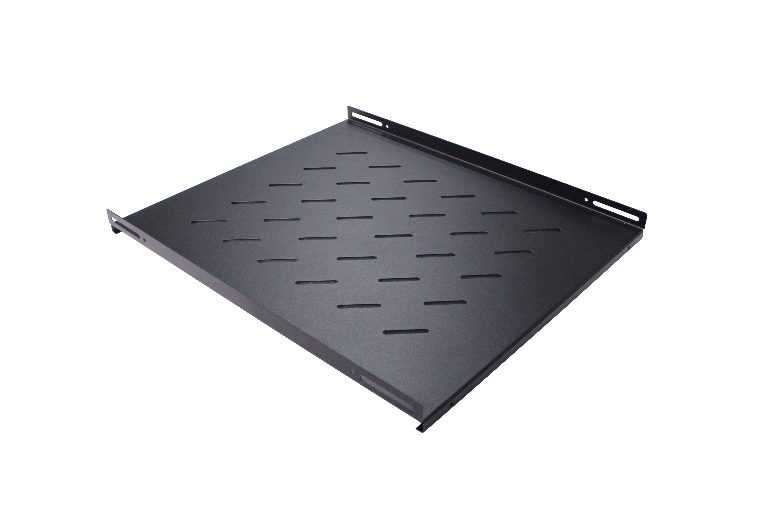 LDR Fixed 1U 550mm Deep Shelf Recommended for 19' 800mm Deep Cabinet - Black Met Carousel 1