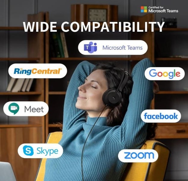 Yealink UH37 Microsoft Teams Certified USB Wired Headset / Mono / USB-A 2.0 /... Carousel 4