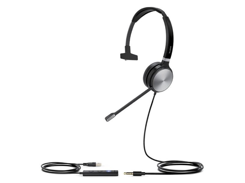 Yealink UH36 Mono USB Wired Headset / Noise Cancelling Headset / USB-C/3.5mm ... Carousel 1