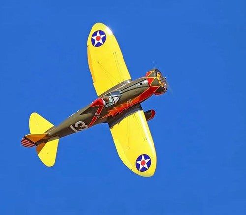 Seagull Models SEA305G Pursuit Squadron P-26A "Peashooter" 71" wingspan 30cc ... Carousel 3