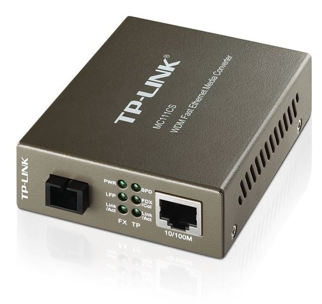 TP-Link MC111CS 10/100Mbps SC WDM Media Converter Monomode Simplex 10/100Base... Carousel 1