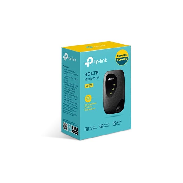 TP-Link M7000 4G-LTE Mobile Wi-Fi 150Mbps DL 50Mbps UL 4G SIM Card Slot 2000m... Carousel 1