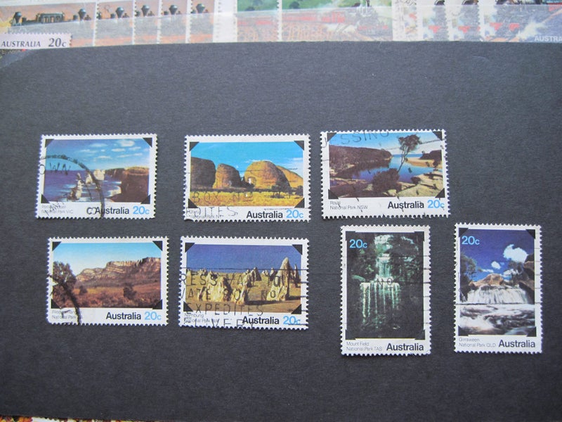 Australia National parks 1979 (1174) 7 stamps used Carousel 1