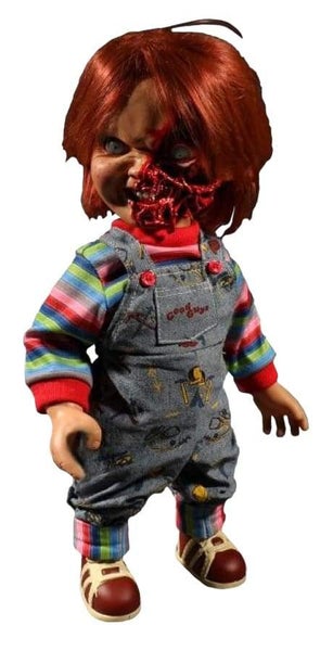 Child's Play 3 - Chucky Pizza Face 15" Talking Figure Carousel 1