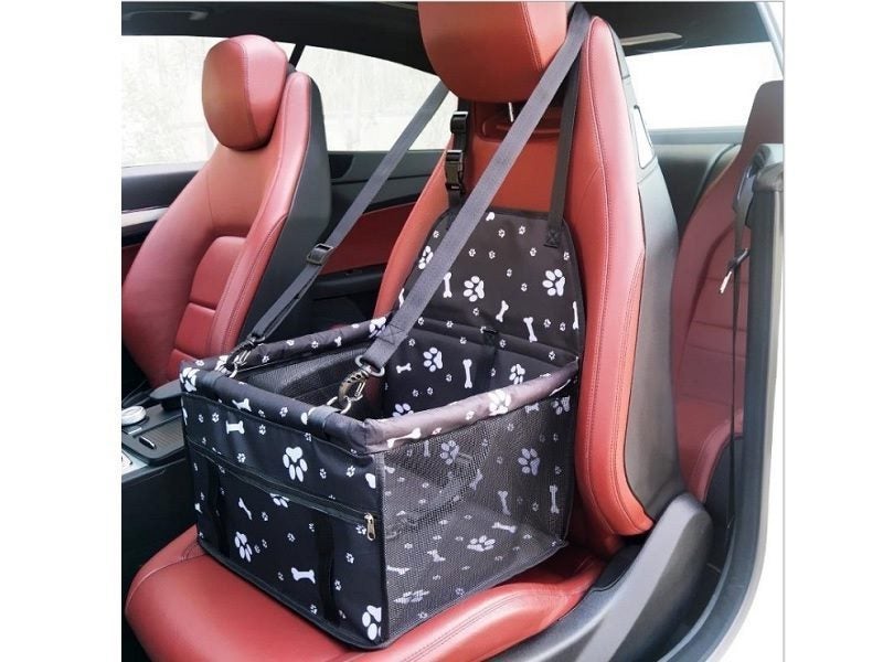 Waterproof Pet Cat Dog Car Seat Cover - Pawn Bone Carousel 1