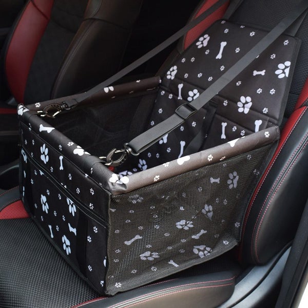 Waterproof Pet Cat Dog Car Seat Cover - Pawn Bone Carousel 2