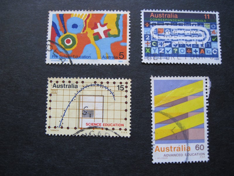 Australian Education Definitives 1974 (1183) 4 stamps USED Carousel 1