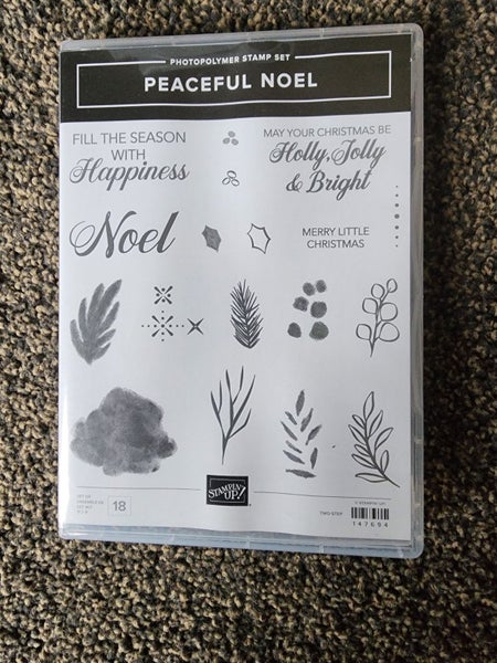 Stampin Up stamp set - Peaceful Noel Carousel 1
