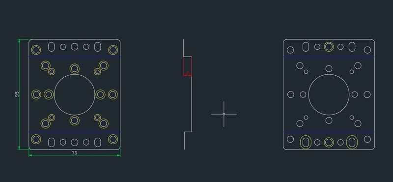 Universal Joystcik Mounting Plate. perfect for Mca. sanwa, semitsu. IL. Happ. Carousel 6