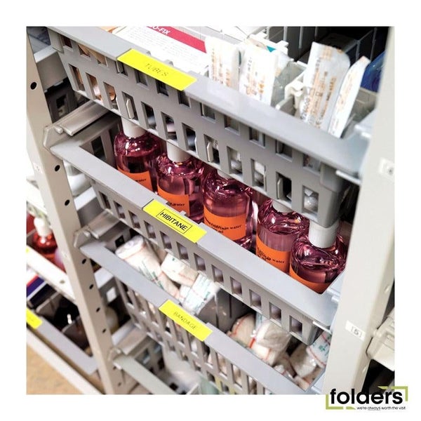 Dymo D1 Label Cassette Tape 12mm - Black on Yellow (S0720580) Carousel 2