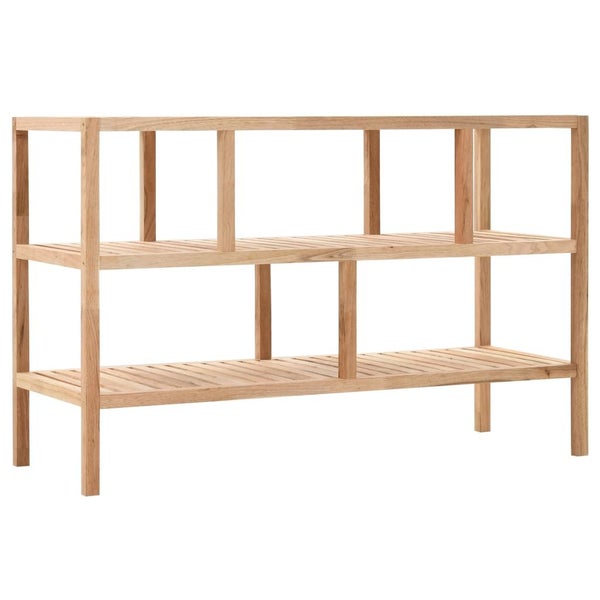 Bathroom Shelf Solid Walnut Wood 100x40x65 Cm Carousel 1