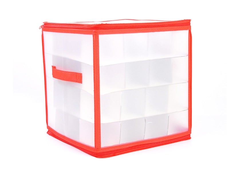 Christmas Bauble Storage Bag Xmas Storage Box Xmas Baubles Holder Zipped Bag Carousel 2