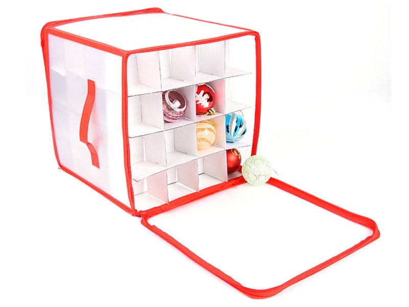 Christmas Bauble Storage Bag Xmas Storage Box Xmas Baubles Holder Zipped Bag Carousel 7