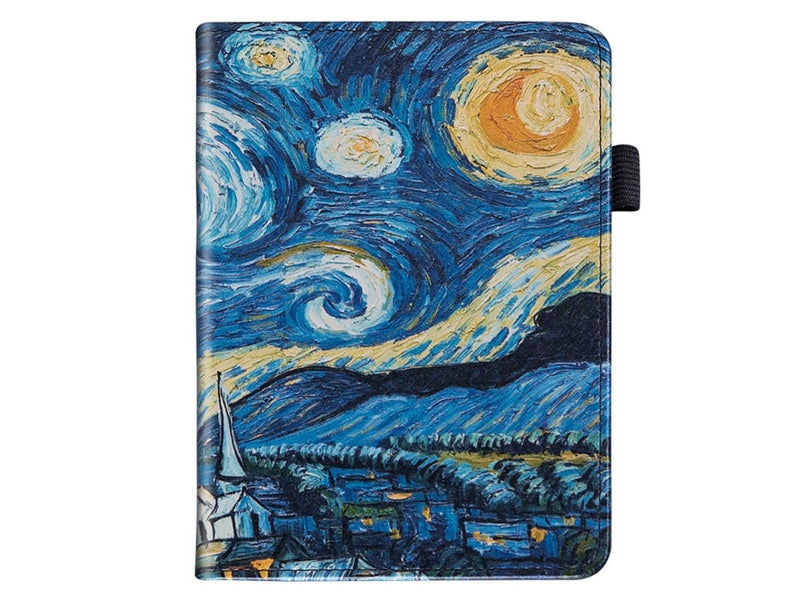 Case With Stand For Kindle Paperwhite 12th Gen PU Leather Cover Starry Sky Carousel 5