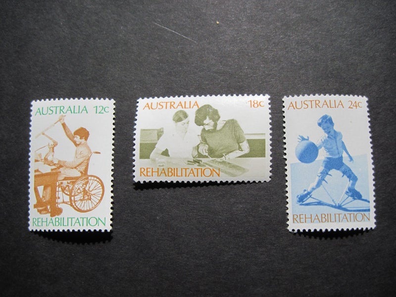 Australian Rehabilitation of Disabled 1972 (1205) 3 stamps UHMed Carousel 1