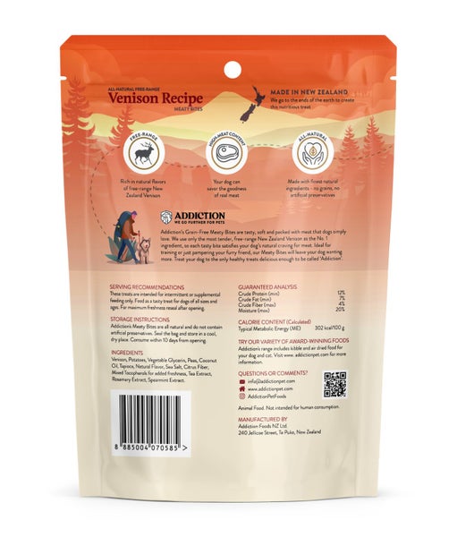 Addiction Venison Meaty Bites Dog Treats Carousel 2