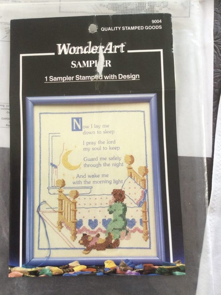 A Child's Prayer Stamped cross stitch Carousel 4