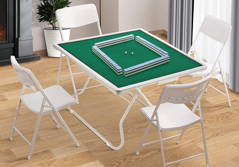 Mahjong Game Table Folding Card Board Gaming Desk Carousel 1