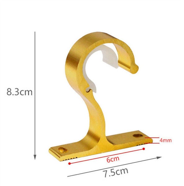 4x Bracket Hang Curtain Rod Holders Hook Room Window Frame Rod Drapery Bracket Carousel 2