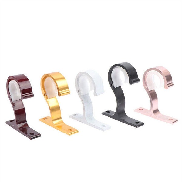 4x Bracket Hang Curtain Rod Holders Hook Room Window Frame Rod Drapery Bracket Carousel 9