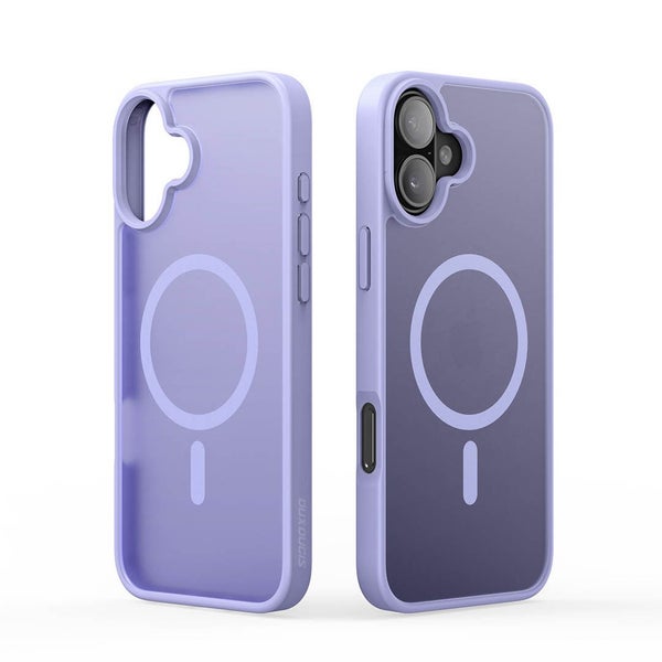 iPhone 16 Plus Magnetic Charging Back Cover Case - Light Purple | Yind Series... Carousel 2