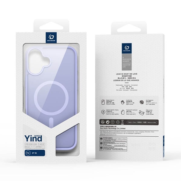 iPhone 16 Plus Magnetic Charging Back Cover Case - Light Purple | Yind Series... Carousel 9