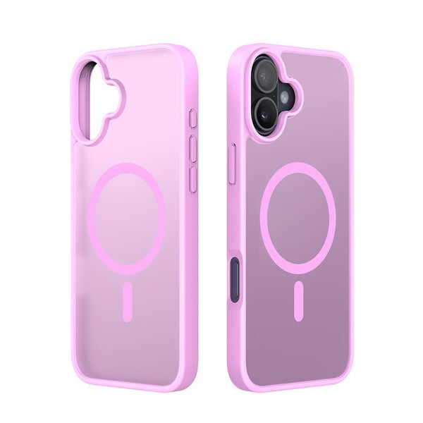 iPhone 16 Plus Magnetic Charging Back Cover Case - Rose Pink | Yind Series by... Carousel 2