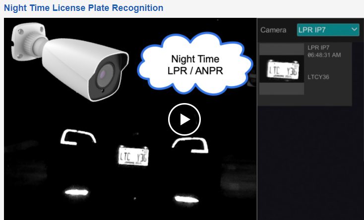 License Plate Recognition Camera IP LPR + ANPR POE ONVIF IR 1080P Waterproof Carousel 2