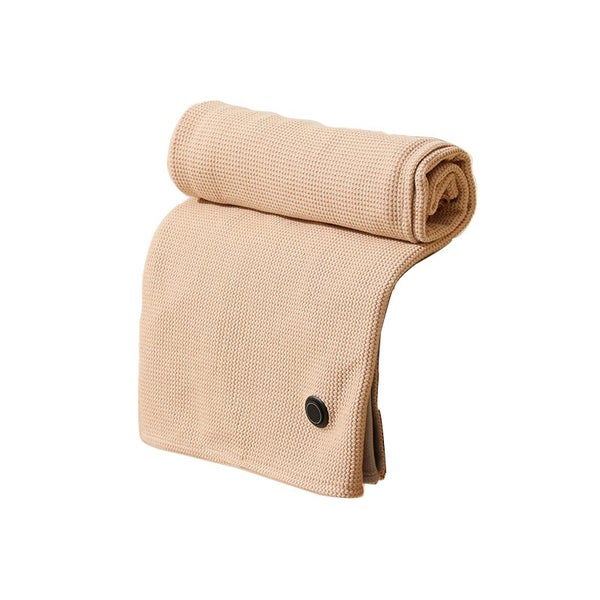 USB Heated Shoulder & Neck Wrap, Graphene Electric Heating Blanket - Apricot Carousel 1