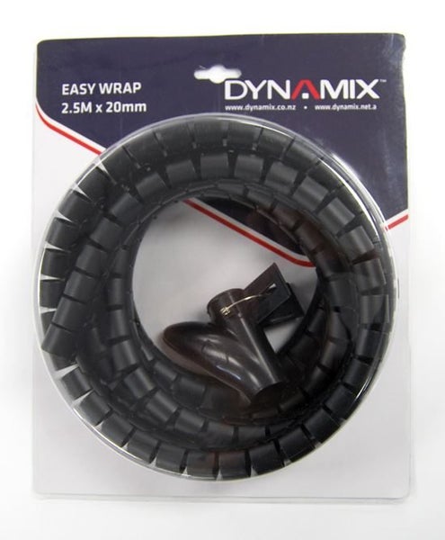 2.5Mx20mm Easy Wrap-Cable Management Solution Black Carousel 1
