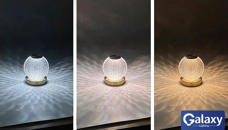 Brushed Brass With Crystal Table/Battery Light T210 Carousel 2